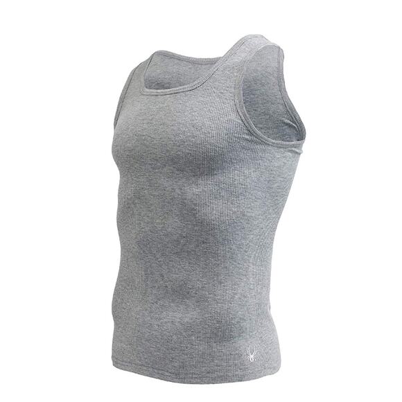 Spyder Mens Ribbed Cotton Stretch Tank Top - Picture 1 of 5